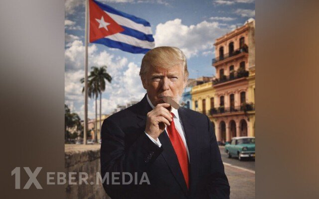 Tramp Kubaya siqarla mesaj göndərdi