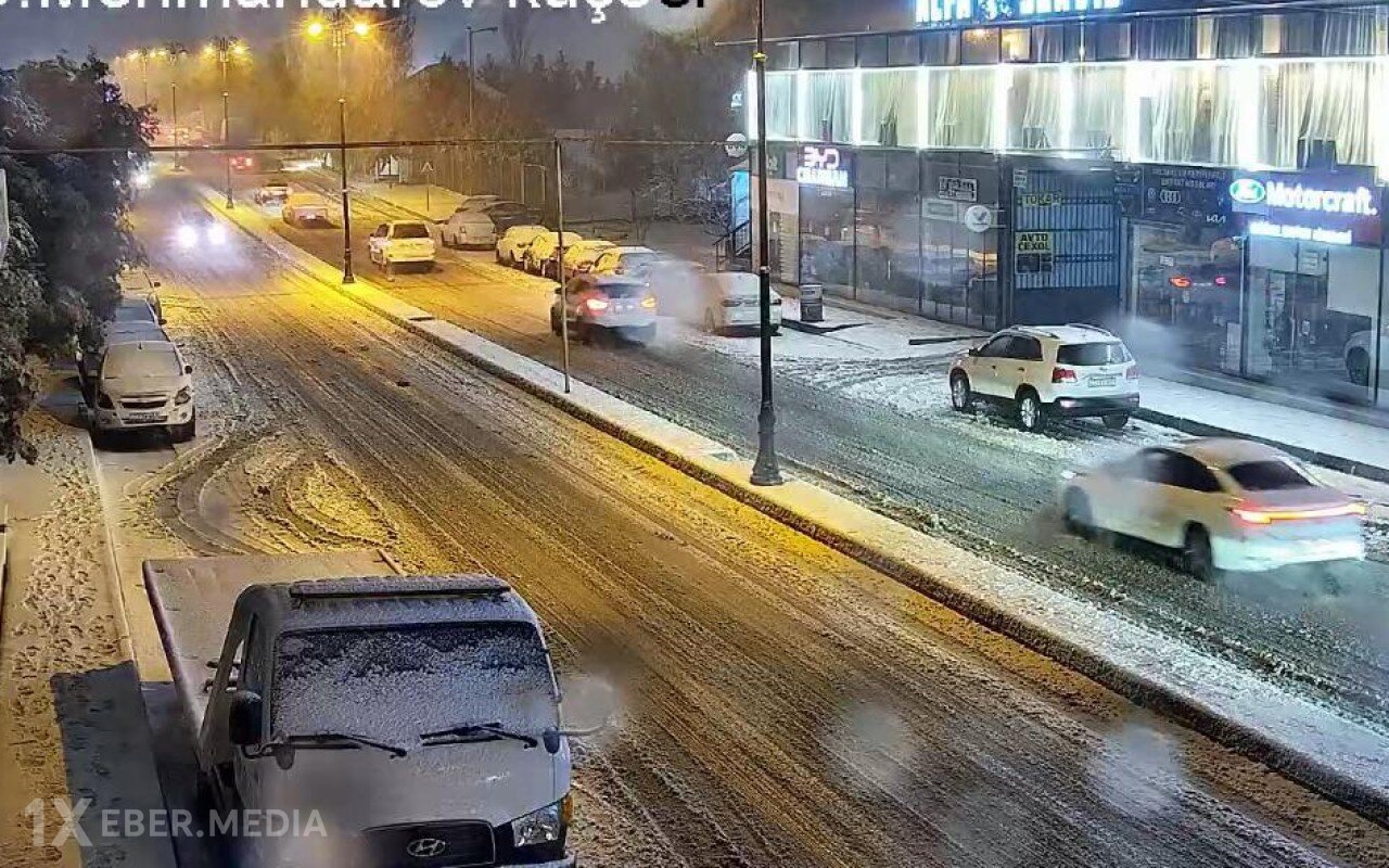 Bakının bu yollarında hərəkət məhdudlaşıb - VİDEO