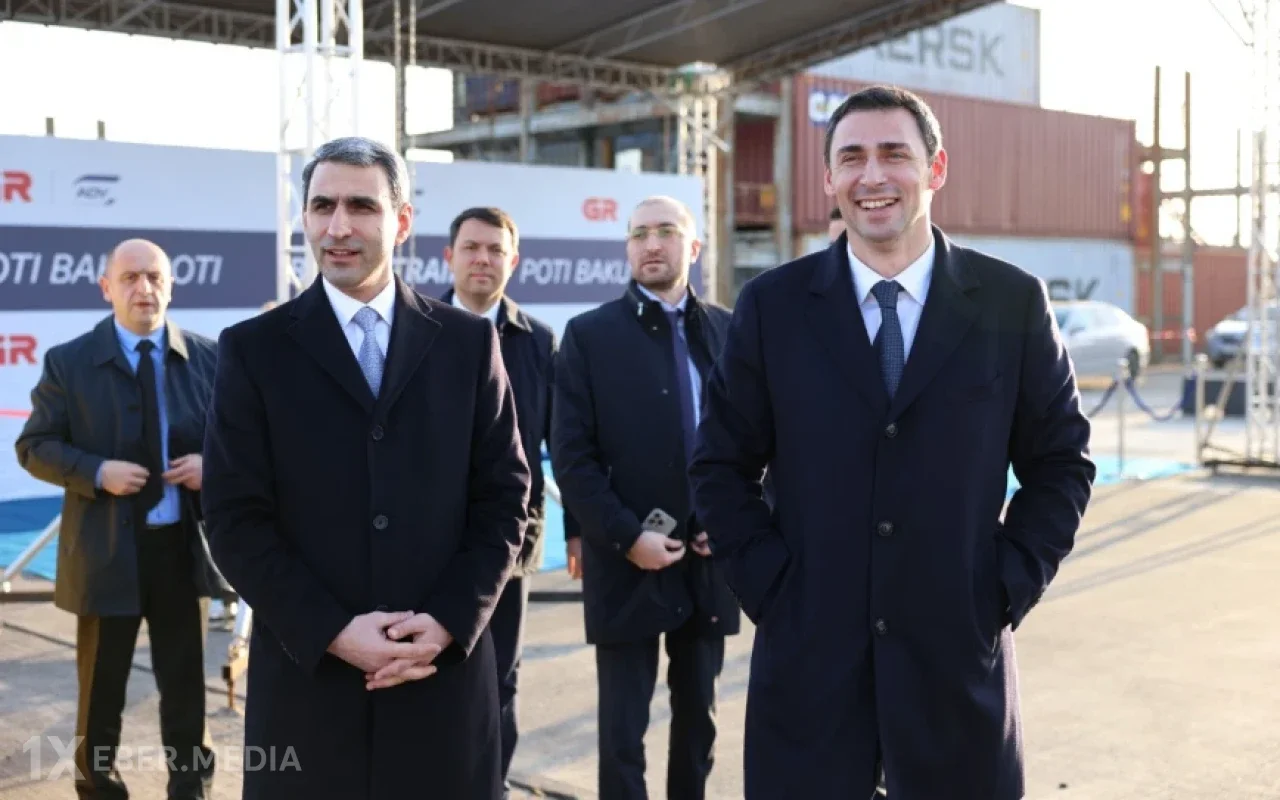 Poti–Bakı ekspres blok-qatarının yola salınması mərasimi keçirildi - FOTO
