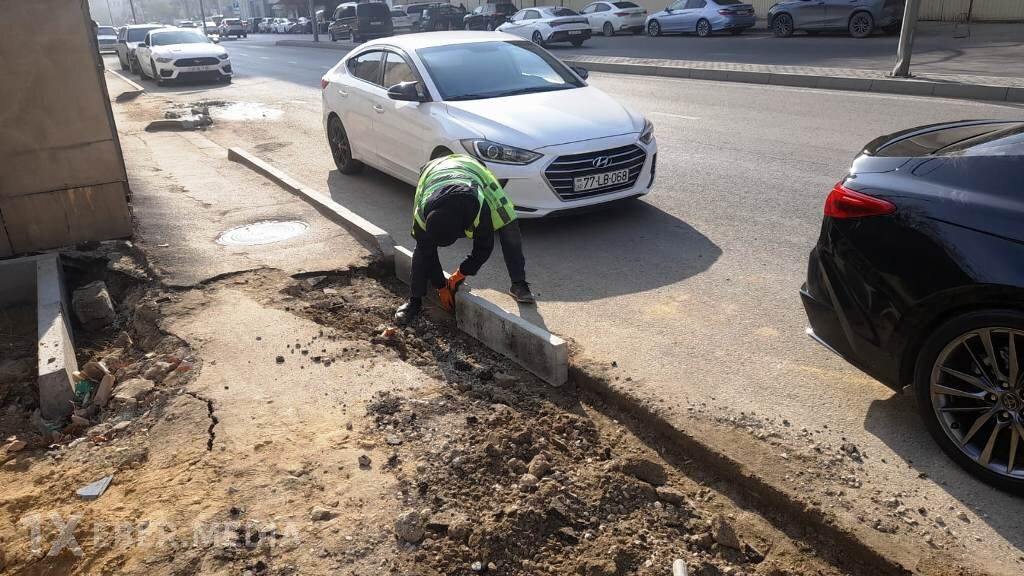 Bakıda piyada səkilərinin qanunsuz zəbtinin qarşısı alındı