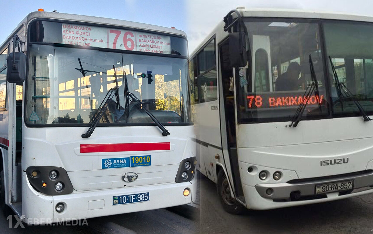Sabahdan bu avtobuslar yenilənir - Gedişhaqqı 50 qəpik