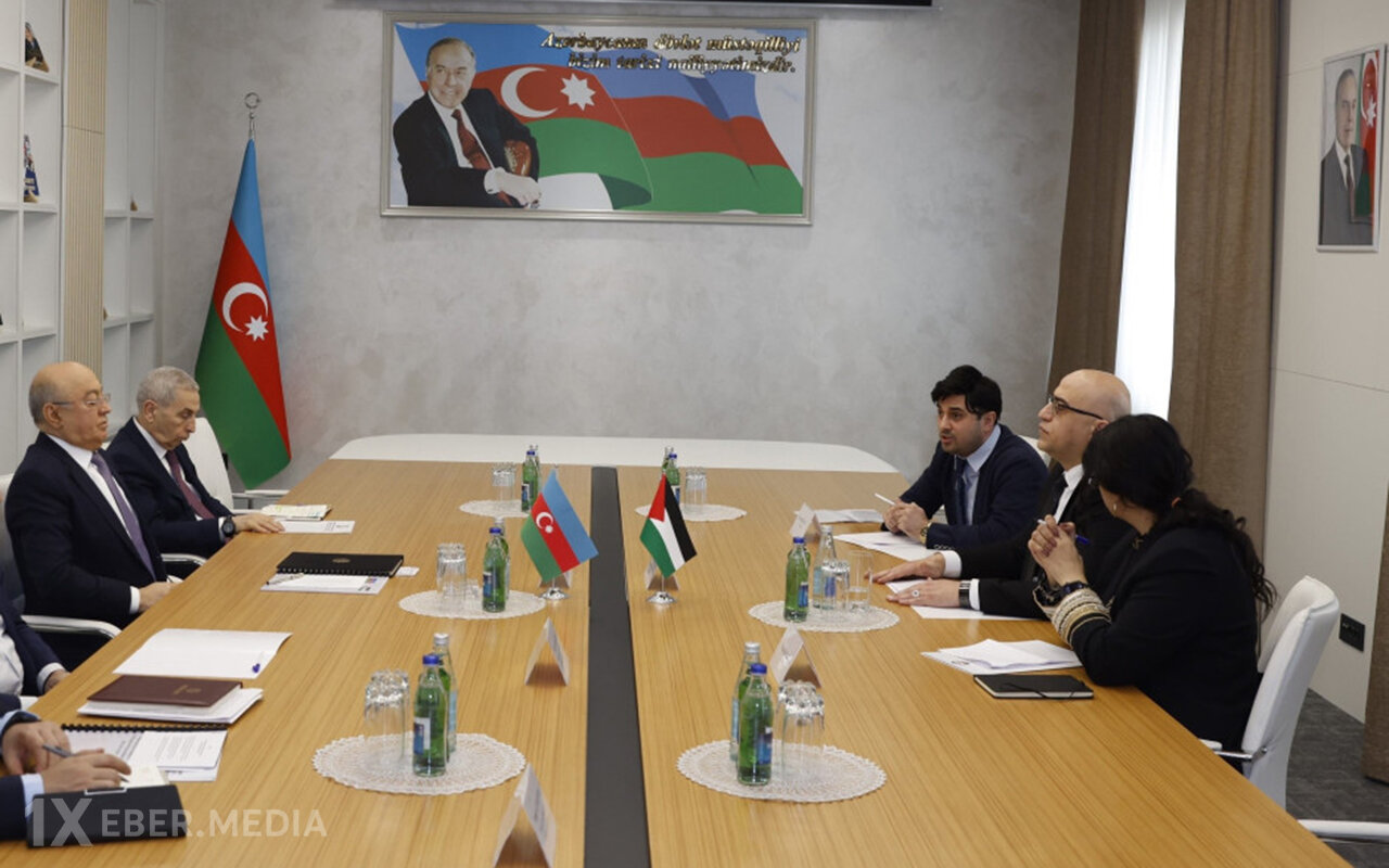 Kəmaləddin Heydərov Fələstin səfiri ilə görüşdü - Foto