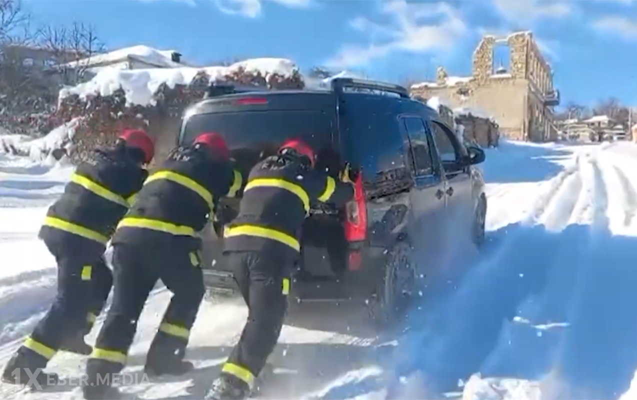 Şuşa, Xankəndi və Xocavənddə köməksiz qalan şəxslər xilas edildi - Video