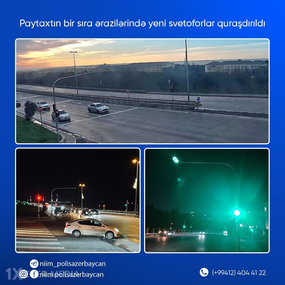 Paytaxtın bir sıra ərazilərində yeni svetaforlar quraşdırılıb