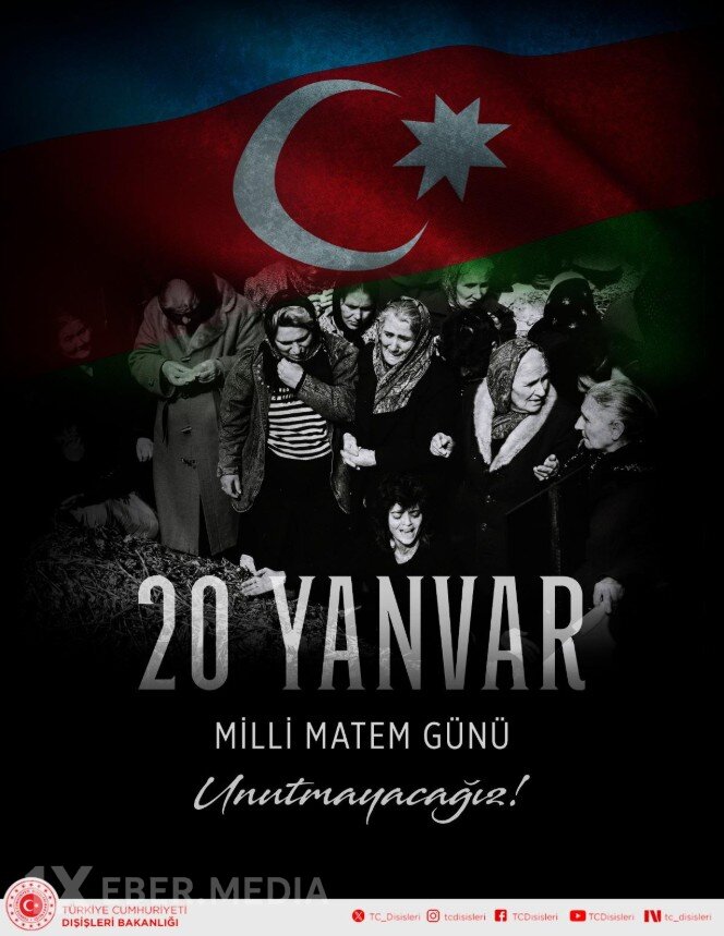 Türkiyə XİN-dən 20 Yanvar faciəsi ilə bağlı paylaşım