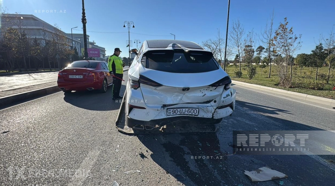 Sumqayıtda zəncirvari qəza - 6 maşının iştirakı ilə+Fotolar