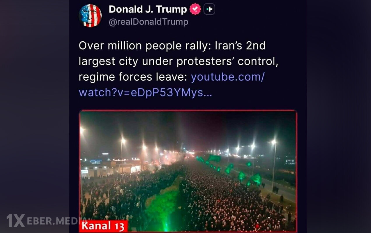 Tramp Azərbaycanın xəbər kanalından video paylaşdı