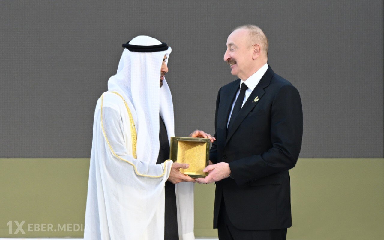 Prezidentə "Zayed İnsan Qardaşlığı Mükafatı" təqdim olundu - VİDEO (YENİLƏNİB)