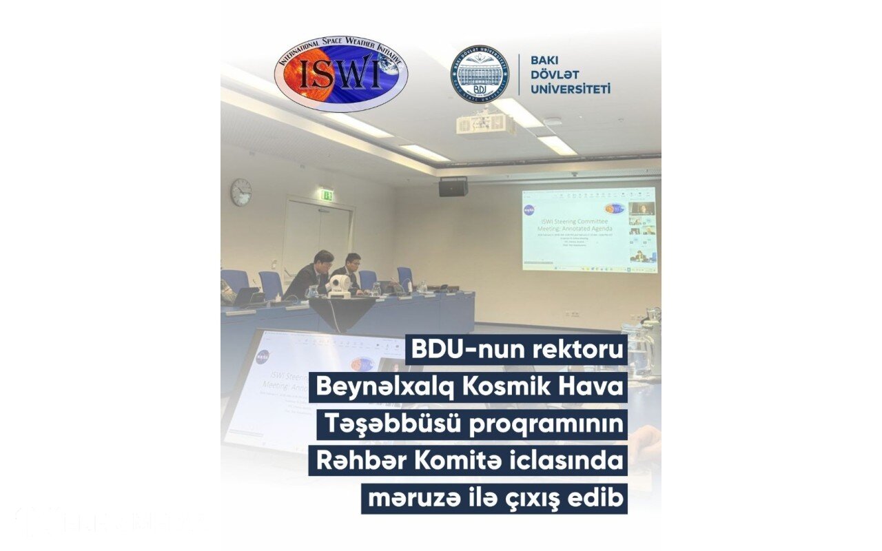 BDU-nun rektoru beynəlxalq tədbirə məruzə ilə çıxış etdi