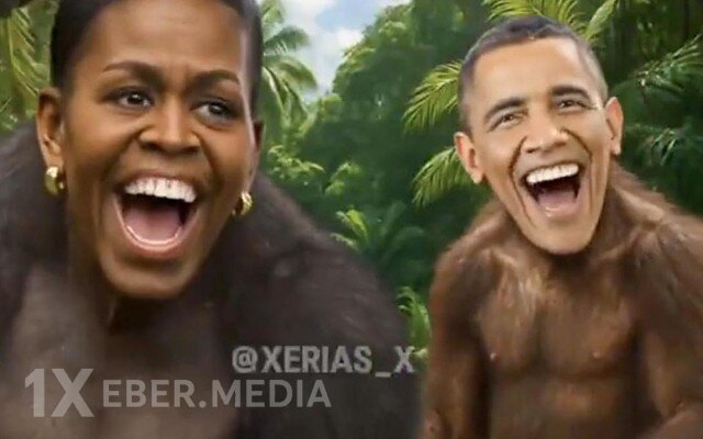 Tramp Obama ilə xanımını meymuna bənzətdi - VİDEO