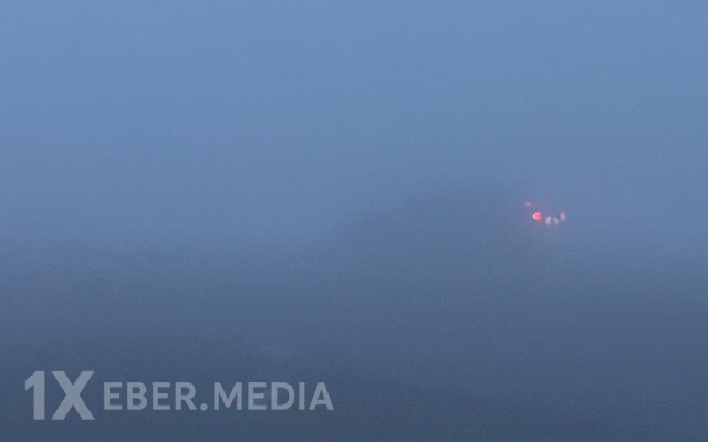 Duman bu yolu görünməz etdi