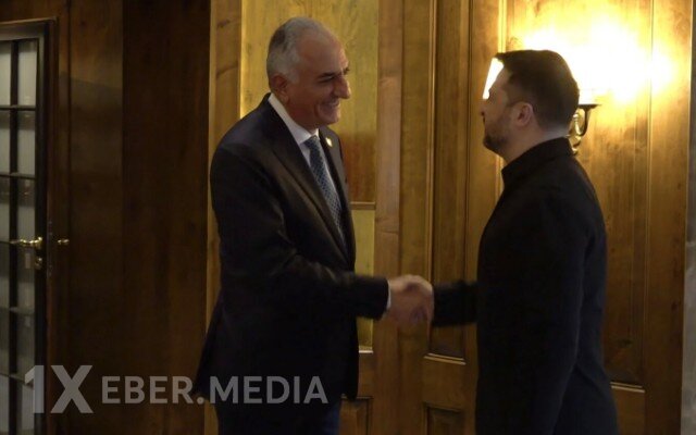 Zelenski Rza Pəhləvi ilə görüşdü - VİDEO