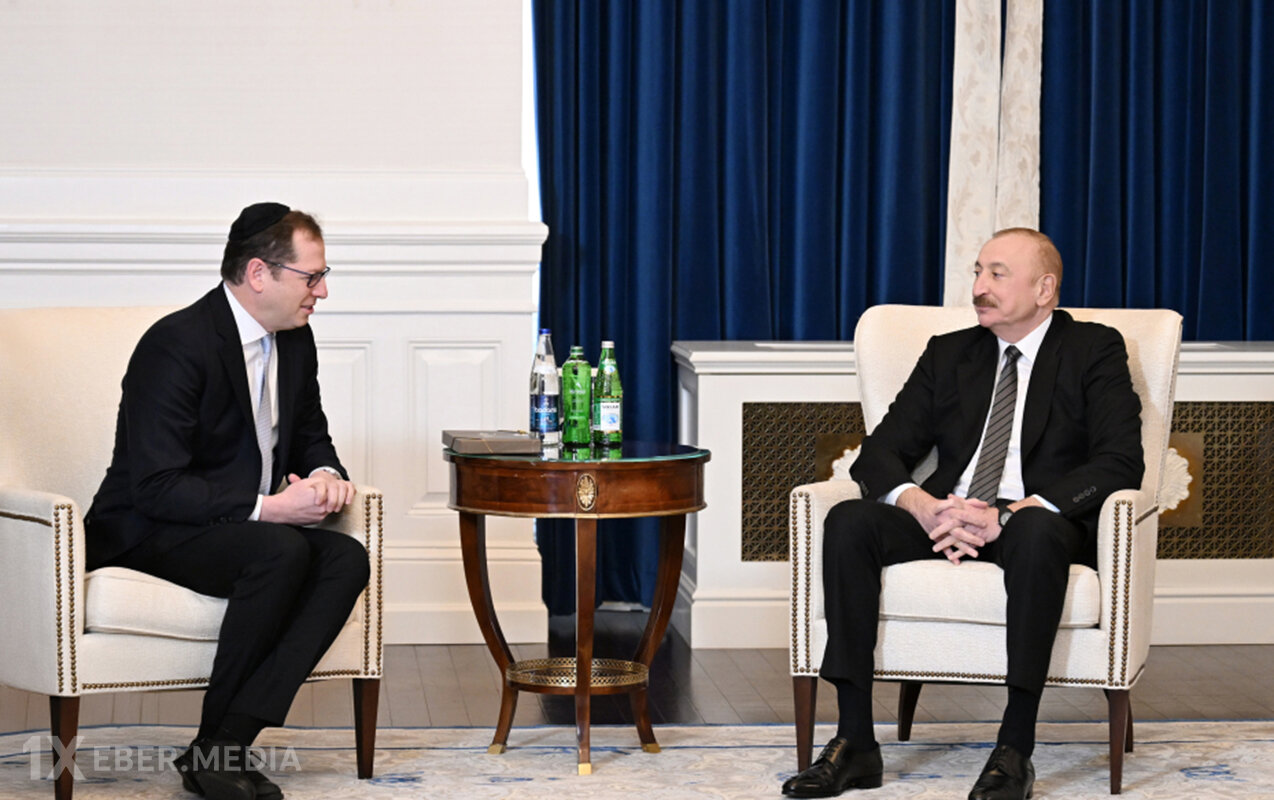 Prezident ABŞ-də Elliot Brandtla görüşdü - Foto