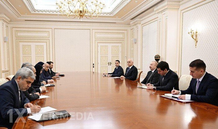 İlham Əliyev Fərzanə Sadiqini qəbul etdi