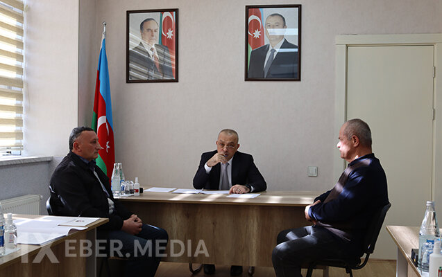 Zaur Mikayılov Qəbələdə vətəndaşlarla görüşdü - Fotolar