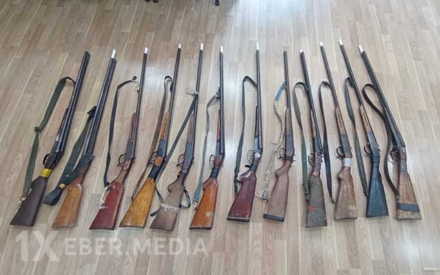 Əhalidən 5 avtomat və 67 tüfəng götürüldü