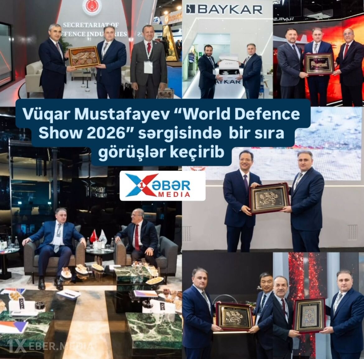 Vüqar Mustafayev “World Defence Show 2026” sərgisində  bir sıra görüşlər keçirib