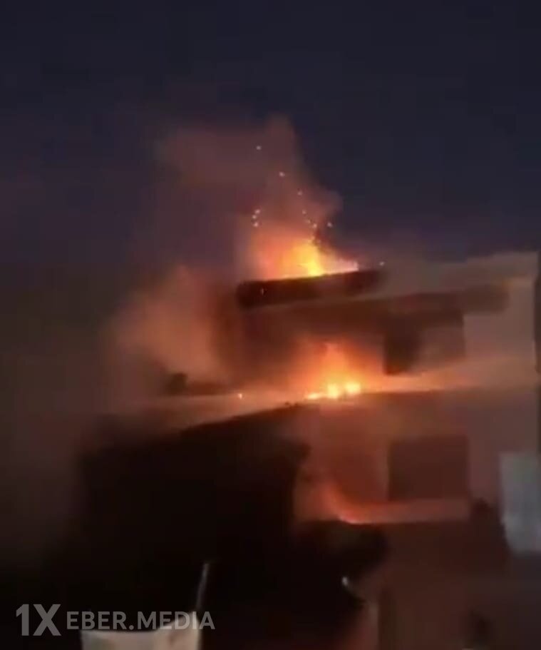 İranın zərbələrindən sonra İraqın Ərbil şəhəri-VİDEO