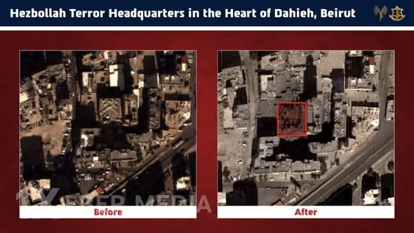 İsrail Ordusu “Hizbullah”a intensiv zərbələr endirməyə davam edir