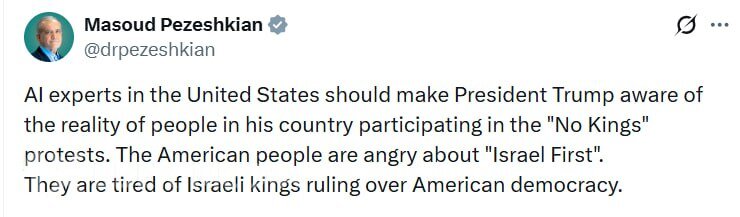 Pezeşkiandan Tramp barədə sərt açıqlama