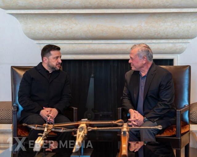 Zelenski İordaniya kralı II Abdullah ilə görüşüb