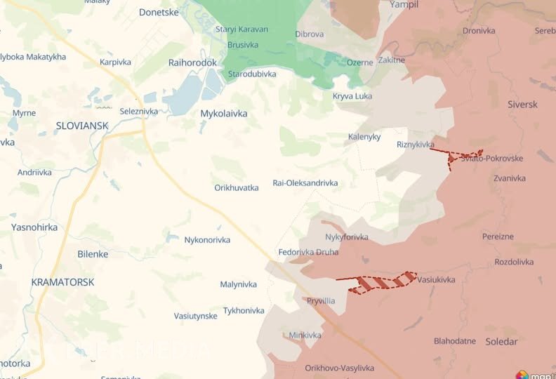 Rusiya qüvvələri Slavyansk-Kramatorsk istiqamətində irəliləyib