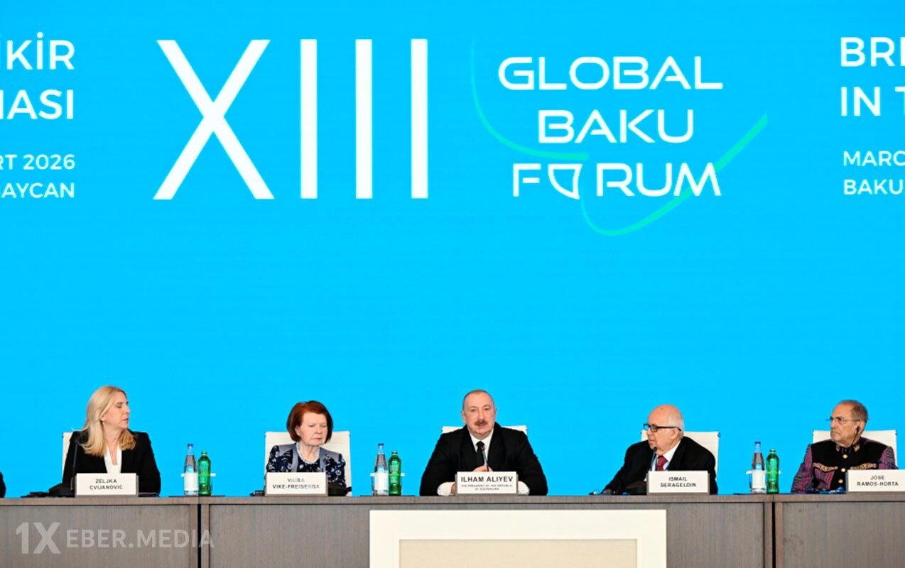 Prezidentin sosial şəbəkə hesablarında XIII Qlobal Bakı Forumundan paylaşım edildi - Video