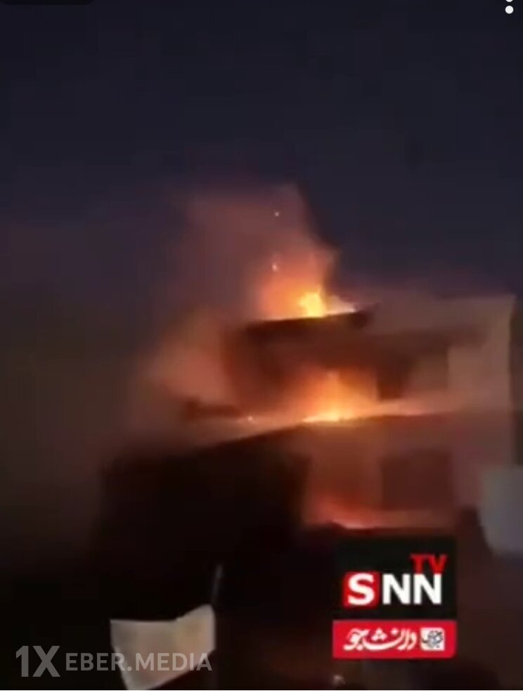 İranın hücumları nəticəsində Ərbildəki ABŞ konsulluğu yanır.