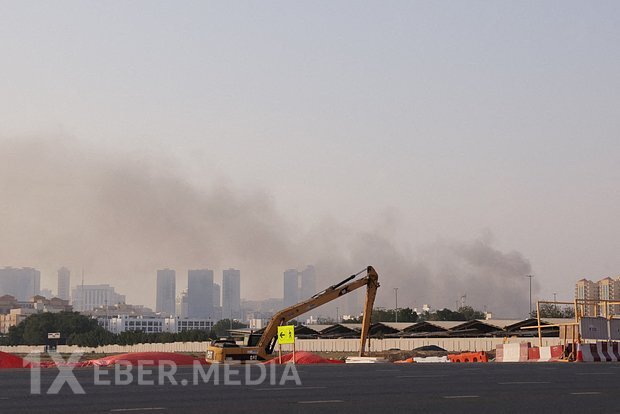 Dubayda ABŞ konsulluğunun yaxınlığında yanğın baş verib