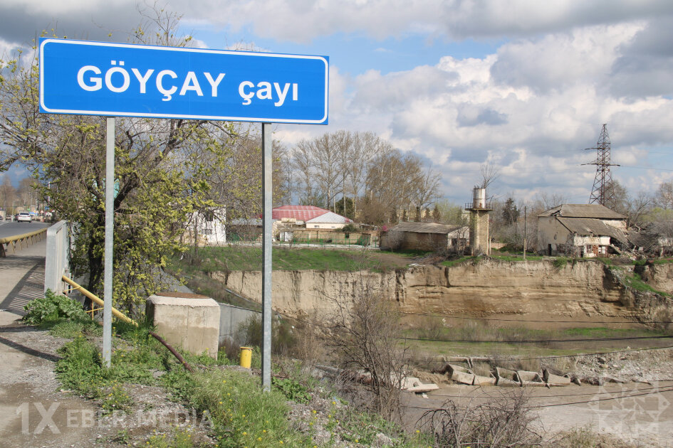 Göyçay çayından sel keçir