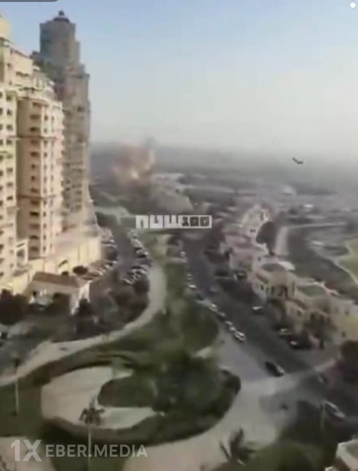 İranın kamikadze dronları BƏƏ-də Ras əl-Xeymə bölgəsini vurub-VİDEO