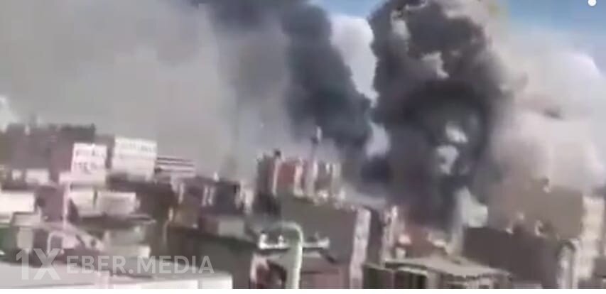 Tehran şəhəri bombardman  edilir-VİDEO