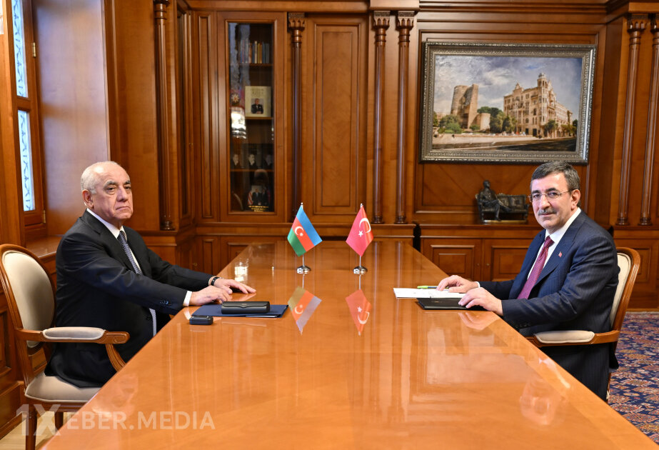 Baş nazir Əli Əsədov Türkiyənin Vitse-prezidenti Cevdet Yılmazla görüşüb
