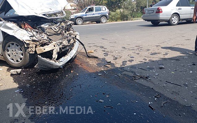 Salyanda qəza oldu, yaralılar var