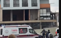 Bakıda yeni tikilmiş binada partlayış - Fəhlə öldü (VİDEO)