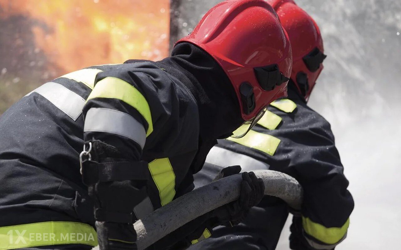 Şəmkirdə məktəbdə yanğın