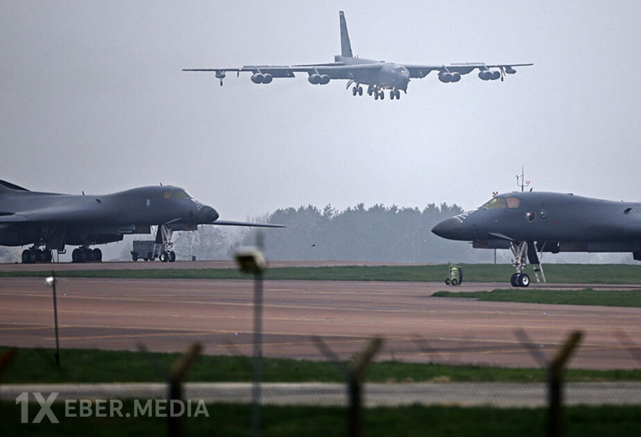 ABŞ Hərbi Hava Qüvvələrinin strateji bombardmançı təyyarələri İngiltərədə təlim uçuşlarına başlayıb