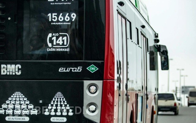 53 nömrəli şəhərdaxili marşrut üzrə bütün avtobuslar yenilənir