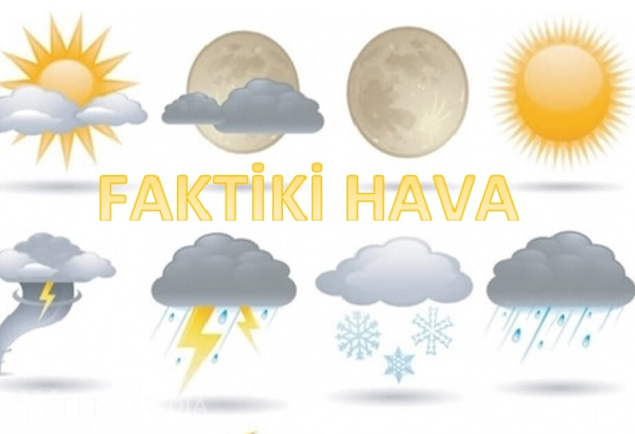 Bəzi yerlərdə duman müşahidə olunur – FAKTİKİ HAVA