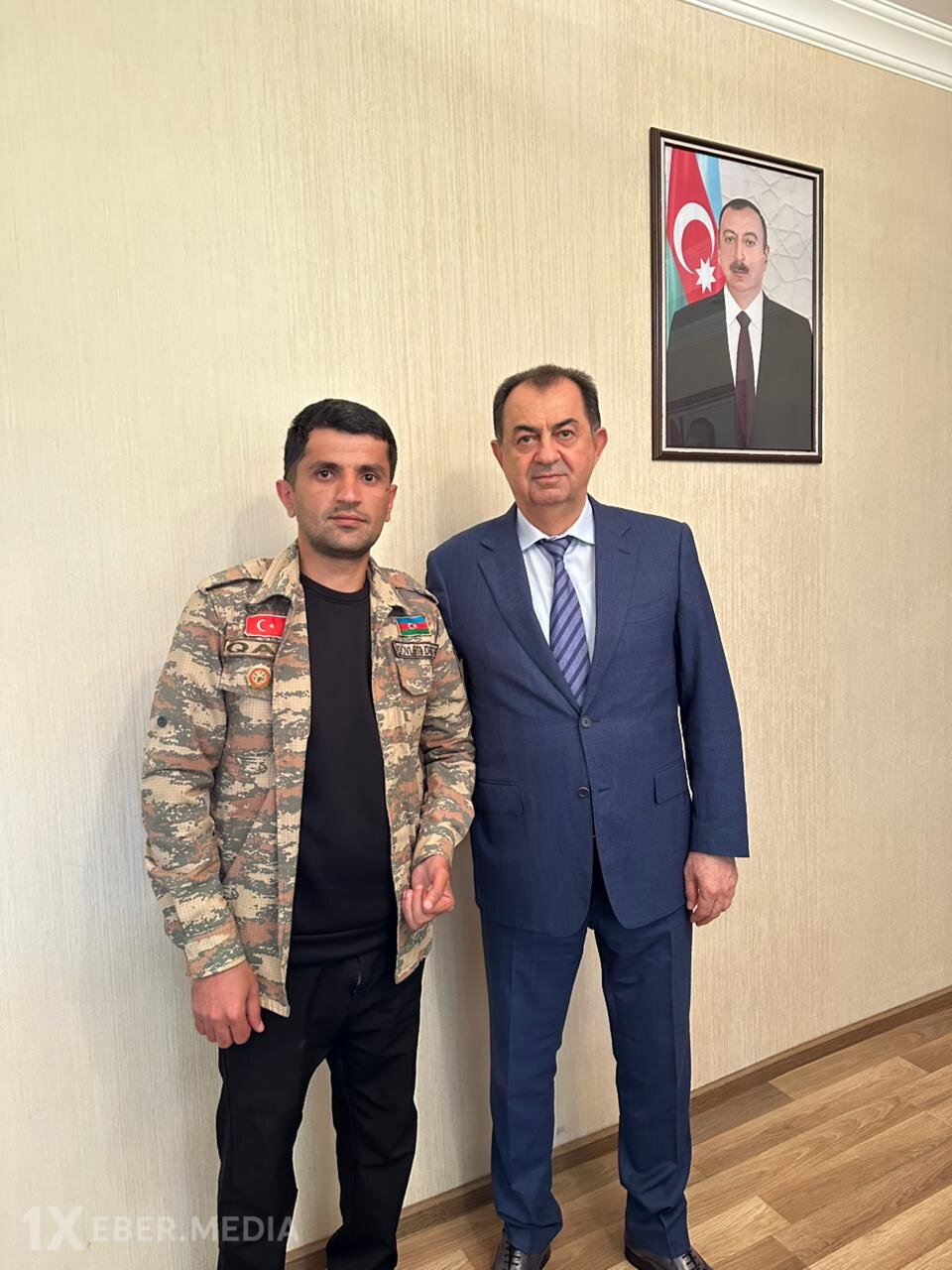 Taleh Qaraşov Vətən müharibəsi I qrup əlili Xəyyam Əhmədovu qəbul edib