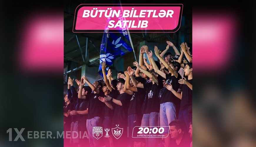 “Sabah” - “Qarabağ” matçına bütün biletlər satıldı