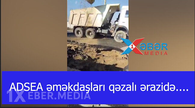 ADSEA əməkdaşları qəzalı ərazidə....-VİDEO