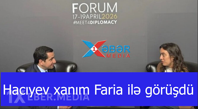 Hacıyev xanım Faria ilə görüşdü-VİDEO