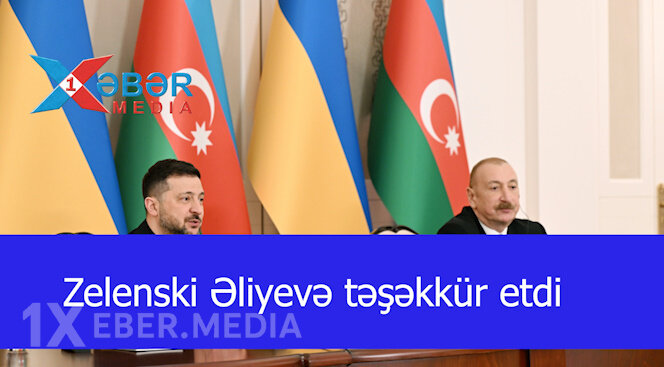 Zelenski Əliyevə təşəkkür etdi-VİDEO