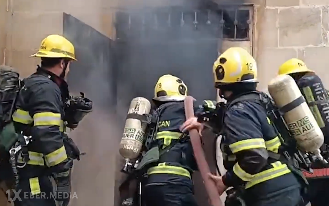 Xüsusi internat məktəbinin yataqxanasında yanğın - Video