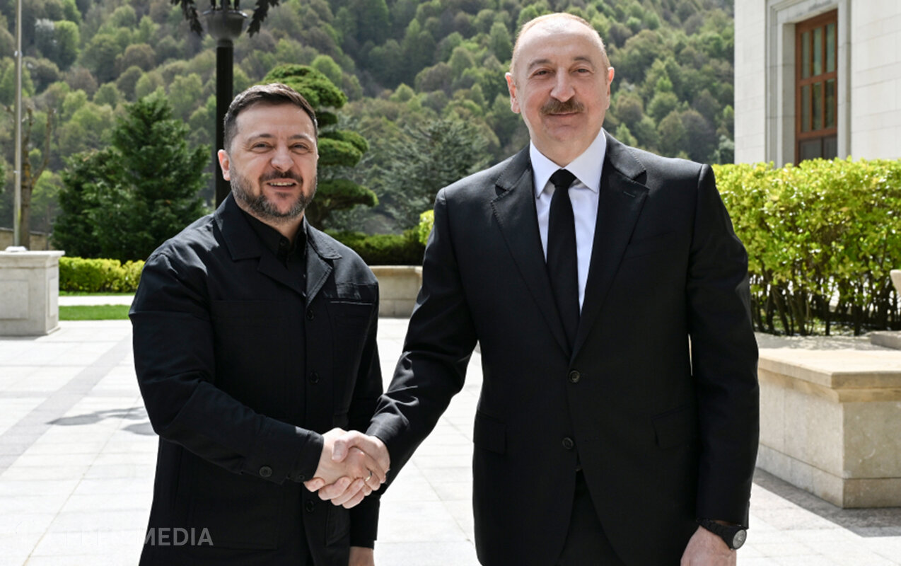 Zelenski Azərbaycandadır - Fotolar