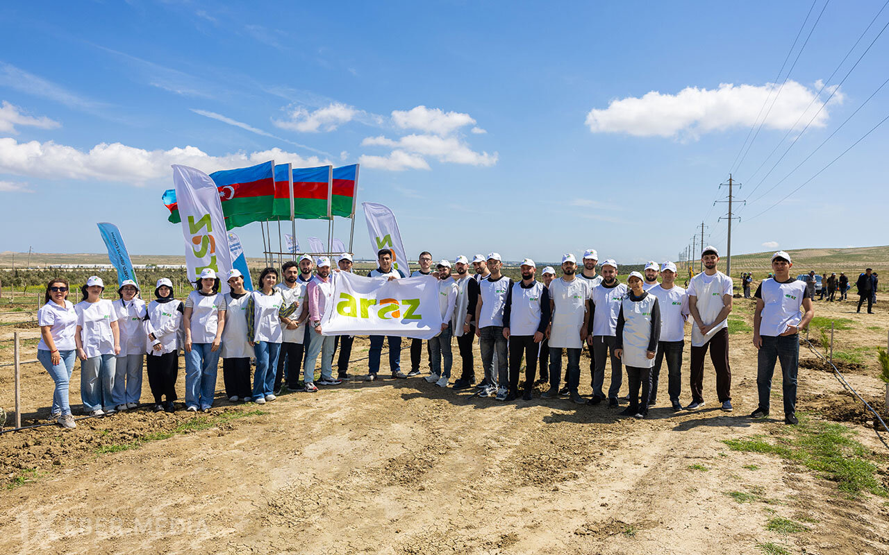 “Araz” supermarketlər şəbəkəsi ağacəkmə aksiyası keçirib - Fotolar