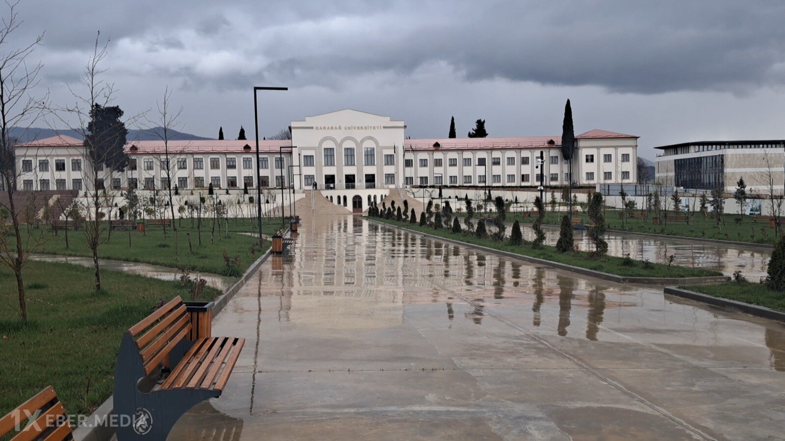 Xankəndinə güclü yağış yağıb