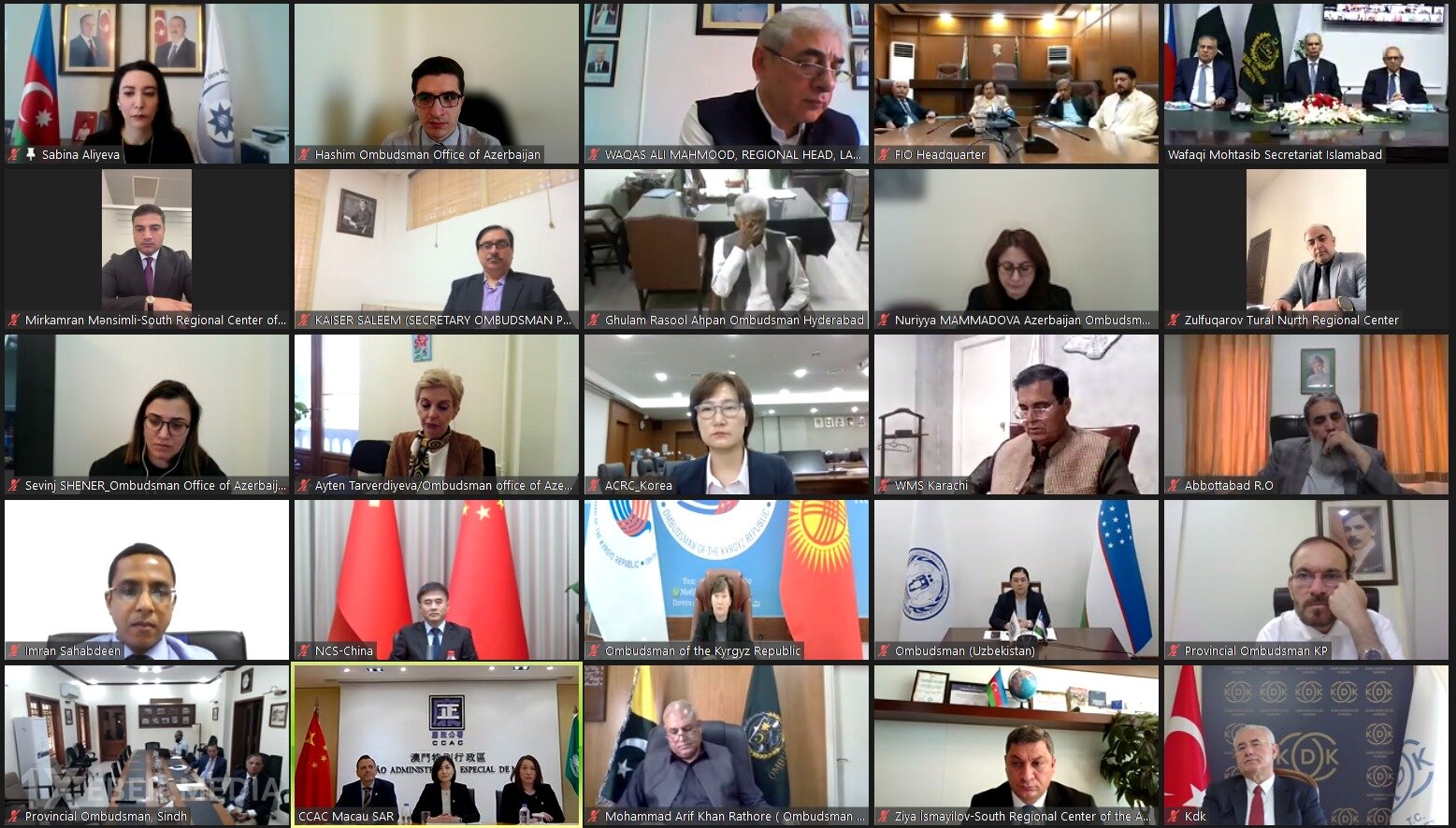 Asiya Ombudsmanlar Assosiasiyasının təsis olunmasının 30 illiyi münasibətilə onlayn tədbir keçirilib