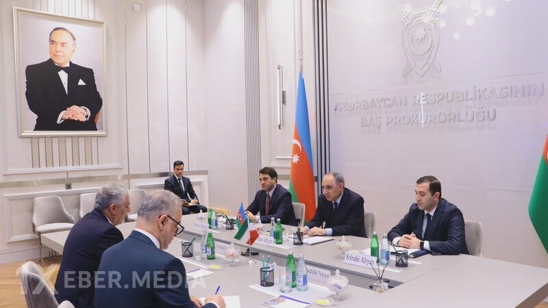 Baş Prokuror İranın ölkəmizdəki səfirini qəbul etdi - FOTOLAR